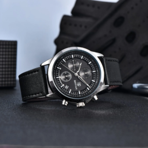 Benyar BY 5210 Black & Silver Watch | Premium Strap Watch for Men – Shop2Door
