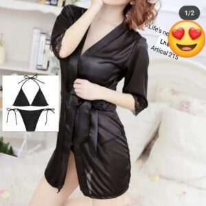 Luxury 3-Piece Silk Nighty Set | Soft China Silk Sleepwear for Women