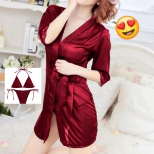 Luxury 3-Piece Silk Nighty Set | Soft China Silk Sleepwear for Women