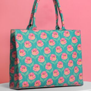 Floral Pattern Colorful Tote Bag for Women | Floral Tote Bags Price in Pakistan – Shop2Door