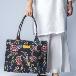 Floral Pattern Colorful Tote Bag for Women | Floral Tote Bags Price in Pakistan – Shop2Door