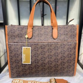 MICHAEL KORS Gigi Large Empire Signature Logo Tote Bag