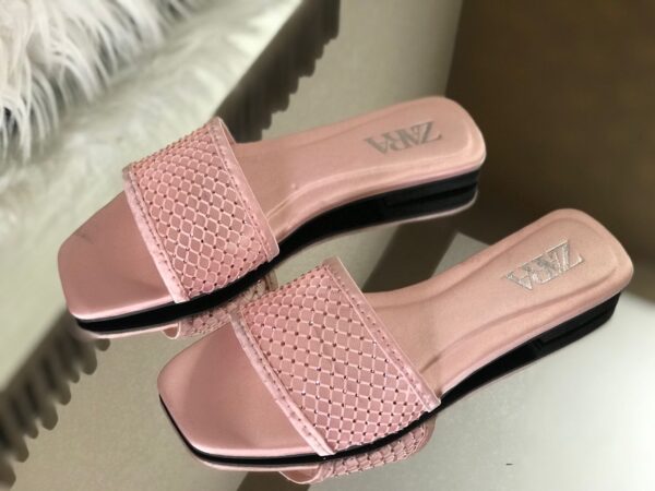 ZARA Net Stone Slipper Flats - Women’s Flats in Pakistan