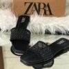 ZARA Net Stone Slipper Flats - Women’s Flats in Pakistan