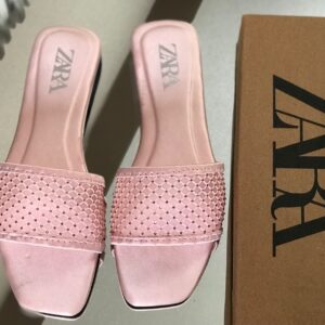 ZARA Net Stone Slipper Flats - Women’s Flats in Pakistan