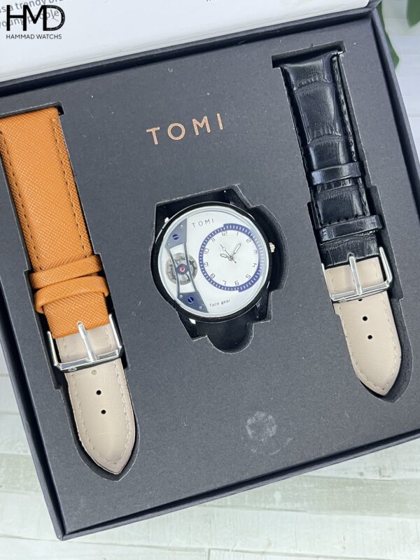 Buy TOMI Face Gear Model Watch in Pakistan with dual straps