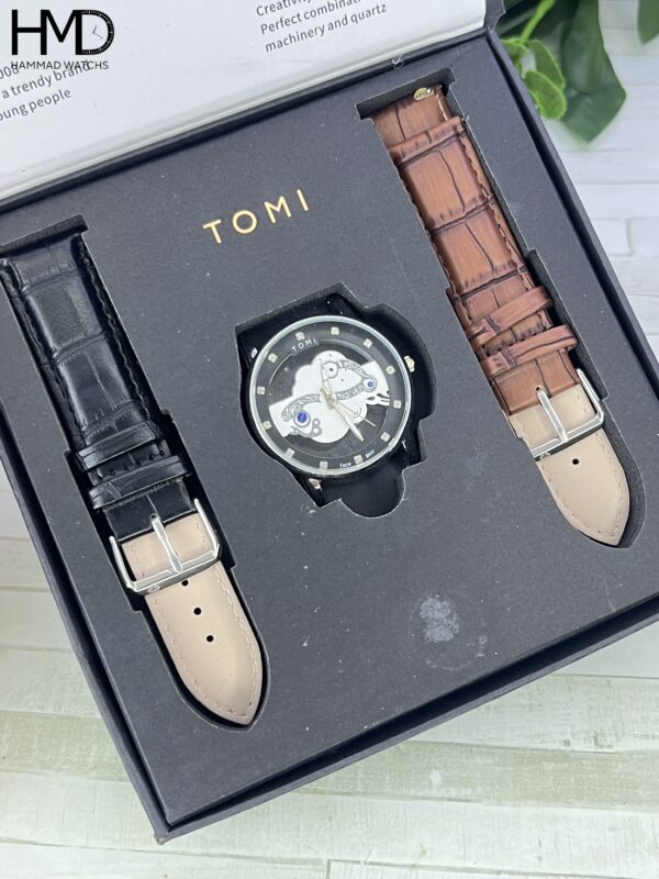 Buy TOMI Face Gear Model Watch in Pakistan with dual straps