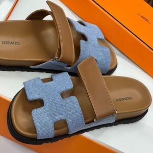 Hermès Chypre Stone Embellished Sandals – Glamour in Every Step