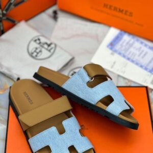 Hermès Chypre Stone Embellished Sandals – Glamour in Every Step