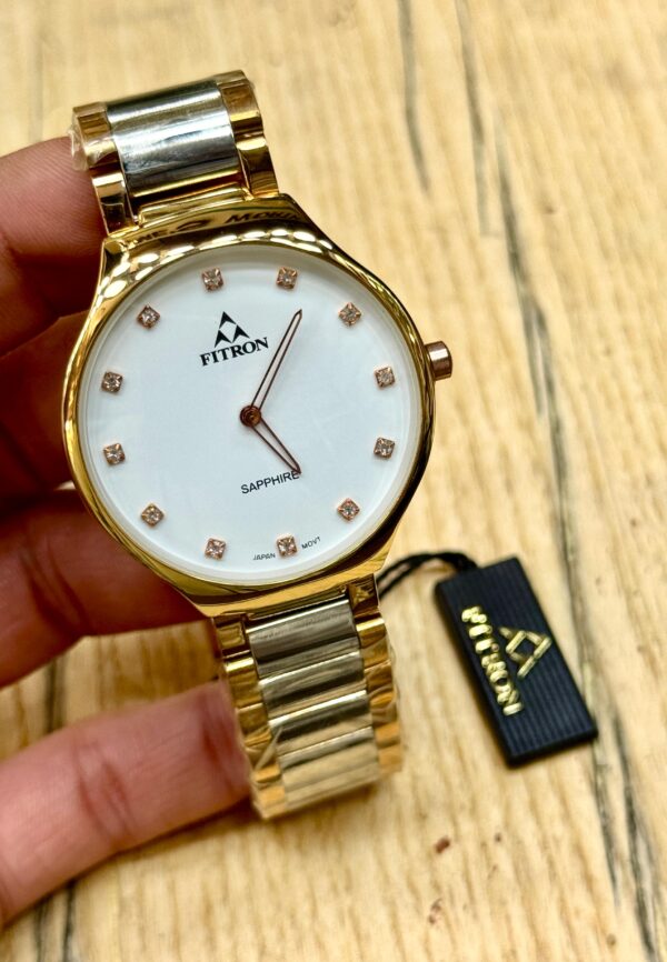 Fitron Original Watch – Elegant Men’s Timepiece with Stainless Steel Chain