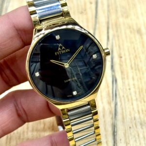 Fitron Original Watch – Elegant Men’s Timepiece with Stainless Steel Chain