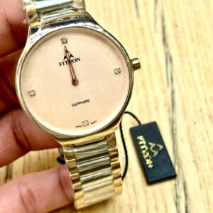 Fitron Original Watch – Elegant Men’s Timepiece with Stainless Steel Chain