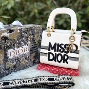 MISS DIOR Master Quality Handbag – With Brand Belt, Keychain & Dustbag with Shop2Door Store