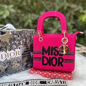 MISS DIOR Master Quality Handbag – With Brand Belt, Keychain & Dustbag with Shop2Door Store