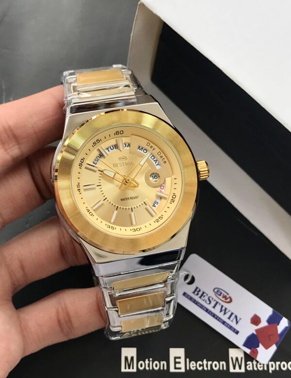 Discover the new BESTWIN Original Men’s Watch – quartz movement, day & date working, stainless steel chain, and heavy premium design. Available in 11 colors at Shop2Door Pakistan.