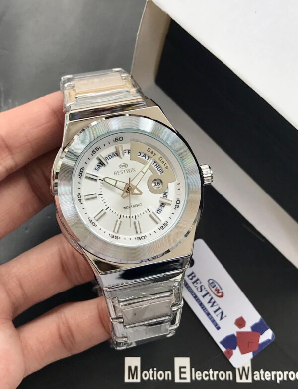 Discover the new BESTWIN Original Men’s Watch – quartz movement, day & date working, stainless steel chain, and heavy premium design. Available in 11 colors at Shop2Door Pakistan.