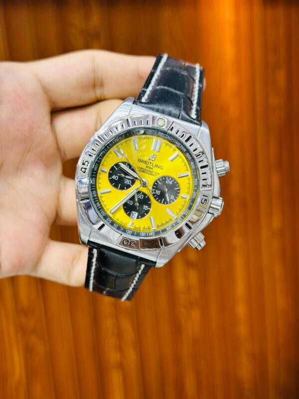 ⌚ BREITLING Master Copy Watch – Chronograph Working | Leather Strap