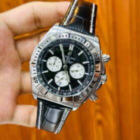 ⌚ BREITLING Master Copy Watch – Chronograph Working | Leather Strap