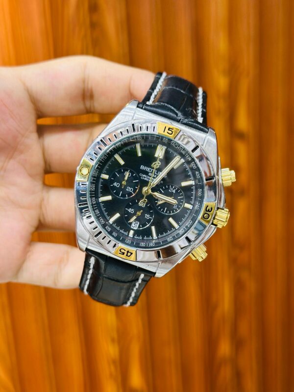 Breitling Chronograph Watch – Master Copy with Leather Strap | Shop2Door Pakistan