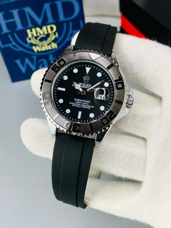Rolex Yacht-Master Master Copy Watch – New Model with Big Case & Silicone Strap