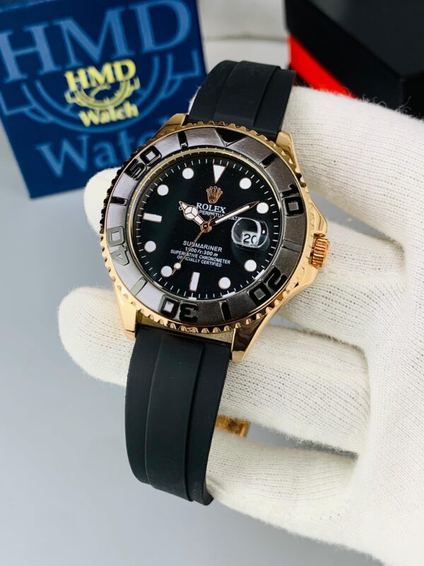Rolex Yacht-Master Master Copy Watch – New Model with Big Case & Silicone Strap