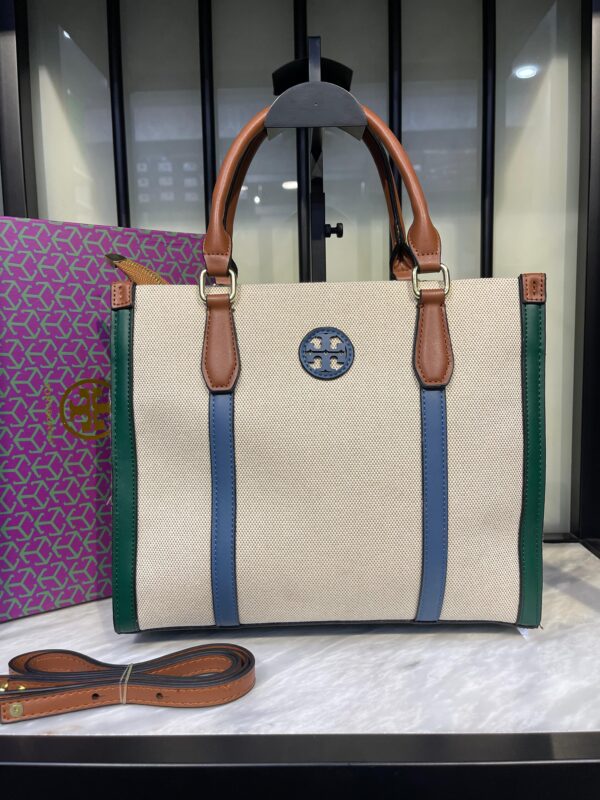 👜 Tory Burch Canvas Tote Bag – Master Copy | Premium TB Style with Detachable Strap