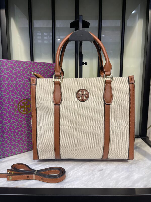 👜 Tory Burch Canvas Tote Bag – Master Copy | Premium TB Style with Detachable Strap