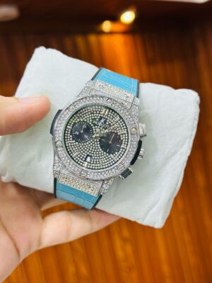 Hublot Stone Case Watch Replica – Diamond Style Chronograph | Shop2Door Pakistan
