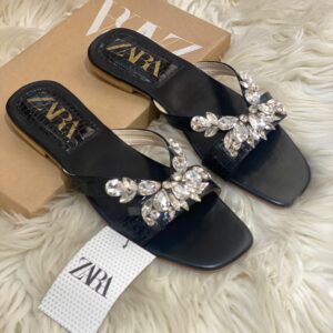 ZARA Stone Flats Replica | Stylish Slippers for Women