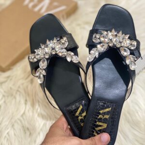 ZARA Stone Flats Replica | Stylish Slippers for Women