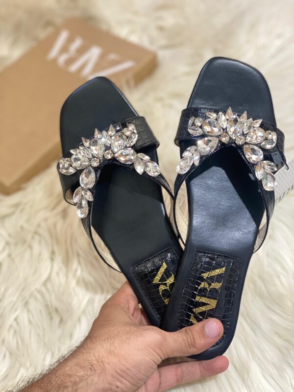 ZARA Stone Flats Replica | Stylish Slippers for Women