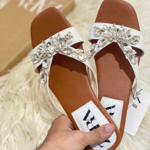 ZARA Stone Flats Replica | Stylish Slippers for Women