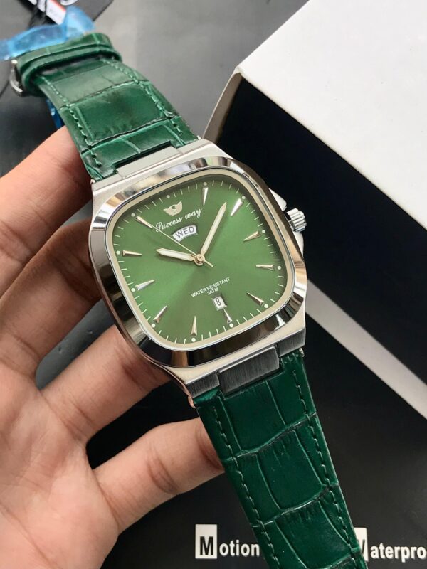 SUCCESS WAY Original Watch for Men – Premium Square Dial Leather Watch in Pakistan