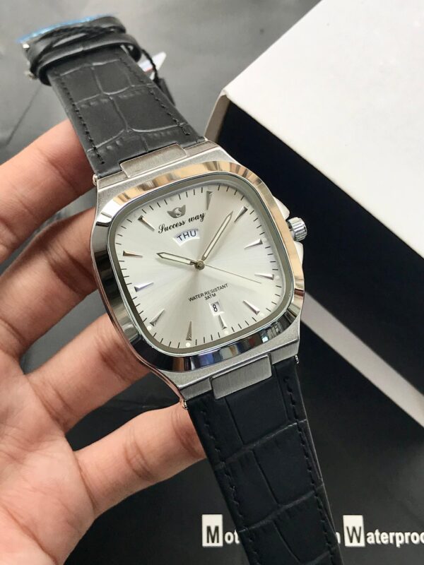 SUCCESS WAY Original Watch for Men – Premium Square Dial Leather Watch in Pakistan