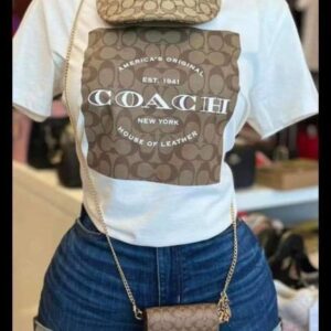 Coach Mini Wallet on a Chain in Signature Canvas