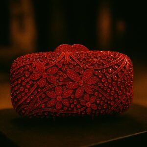 Premium Fancy Bridal Clutch in Metal – Luxury Wedding Handbag for Brides in Pakistan Shop2door Store