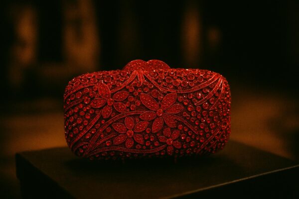 Premium Fancy Bridal Clutch in Metal – Luxury Wedding Handbag for Brides in Pakistan Shop2door Store