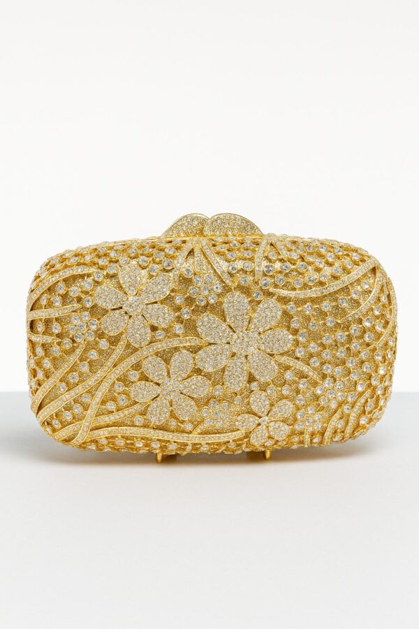 Premium Fancy Bridal Clutch in Metal – Luxury Wedding Handbag for Brides in Pakistan Shop2door Store