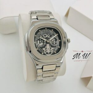 Skeleton Patek Watch Replica – Premium Quartz Stainless Steel with Date Feature – 8 Colours