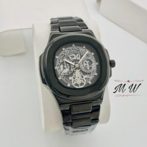 Skeleton Patek Watch Replica – Premium Quartz Stainless Steel with Date Feature – 8 Colours