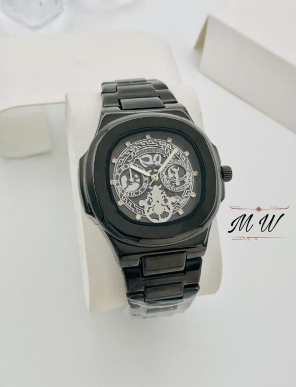 Skeleton Patek Watch Replica – Premium Quartz Stainless Steel with Date Feature – 8 Colours
