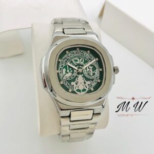 Skeleton Patek Watch Replica – Premium Quartz Stainless Steel with Date Feature – 8 Colours