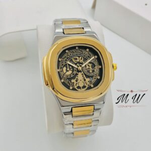 Skeleton Patek Watch Replica – Premium Quartz Stainless Steel with Date Feature – 8 Colours