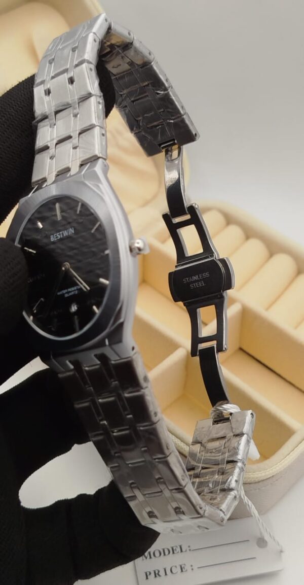 BESTWEN Slim Dial Watch for Men