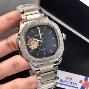 BESTWIN Automatic Men’s Watch – Square Dial, Stainless Steel, 6 Colours, Brand Pouch – Pakistan by Shop2Door Store