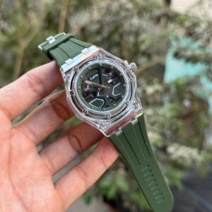 Gupin transparent dial watch