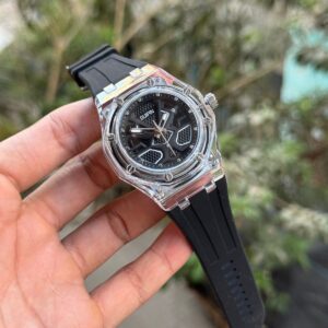 Gupin transparent dial watch