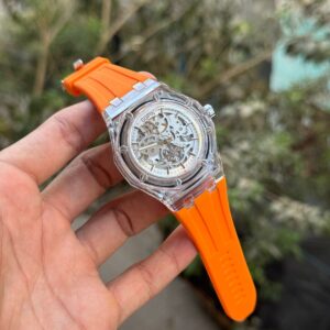 Gupin transparent dial watch
