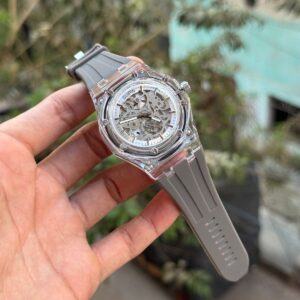 Gupin transparent dial watch