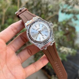Gupin transparent dial watch